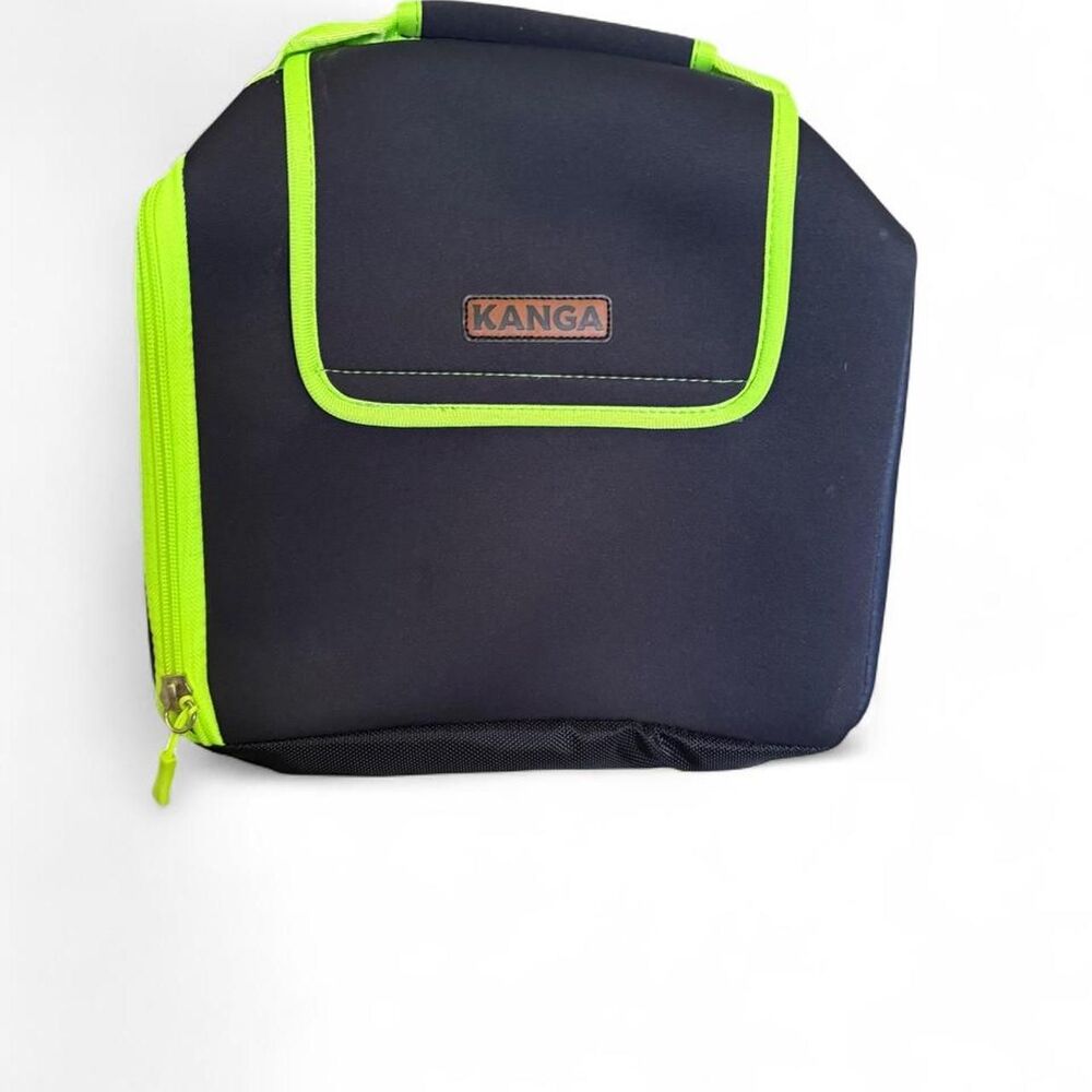Kanga ULINE Iceless Cooler Bag Black Neon Green Insulated